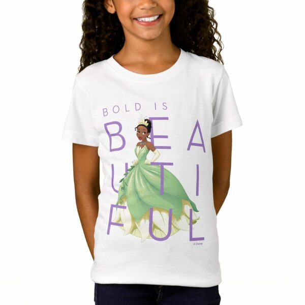 Tiana Bold is Beautiful T-Shirt for Girls Customizable Official shopDisney