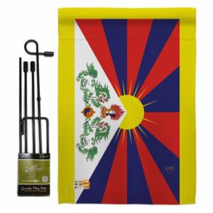 Tibet Flags of the World Nationality Garden Flag Set