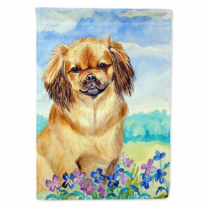 Tibetan Spaniel Flag Garden Size