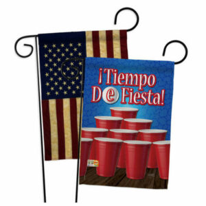 Tiempo de Fiesta! Happy Hour & Drinks Beverages Garden Flags Pack