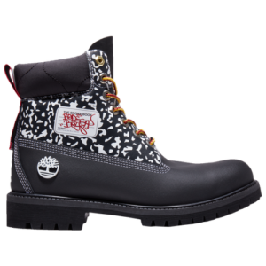 Timberland Mens "Timberland 6" Premium Waterproof Boots - Mens" Black/Silizium Quadro/Red Size 09.5