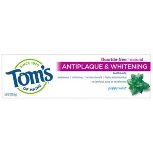 Tom's of Maine Antiplaque & Whitening Toothpaste Peppermint - 5.5 oz
