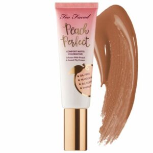 Too Faced Peach Perfect Comfort Matte Foundation - Peaches and Cream Collection Sable 1.6 oz/ 48 mL