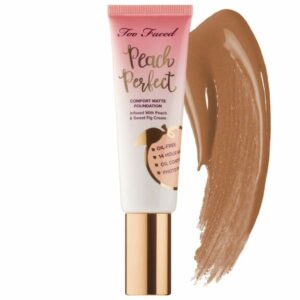 Too Faced Peach Perfect Comfort Matte Foundation - Peaches and Cream Collection Spiced Rum 1.6 oz/ 48 mL