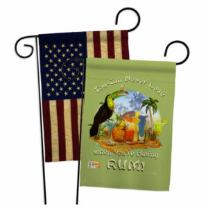 Tou-can Never Lose Happy Hour & Drinks Beverages Garden Flags Pack