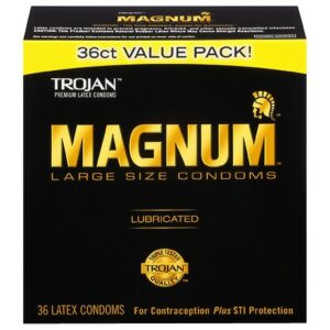 Trojan Magnum Lubricated Latex Condoms - 36.0 ea