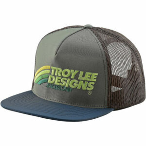 Troy Lee Designs Velo Snapback Hat 2020 - One Size - Green-Brown