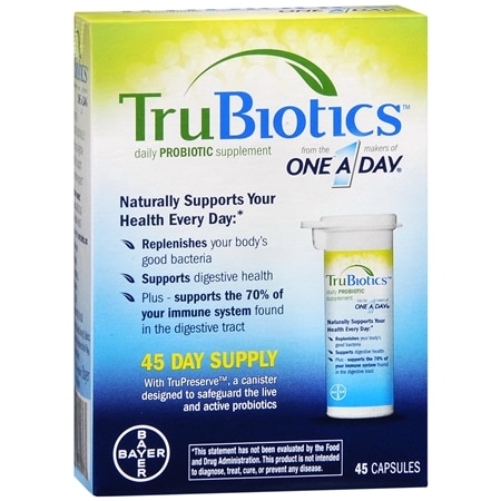 TruBiotics Daily Probiotic Supplement, Capsules - 45.0 ea