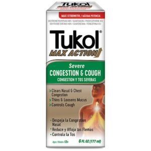 Tukol Severe Congestion & Cough Relief Liquid - 6.0 fl oz