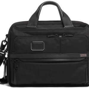 Tumi Alpha 3 Black Small Screen Expandable Laptop Brief