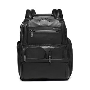 Tumi Alpha 3 Leather Compact Laptop Brief Pack