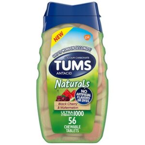 Tums Naturals Ultra Strength Antacid Chewable Tablets - 56.0 ea