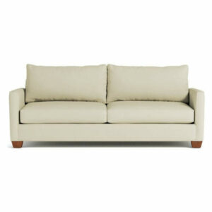 Tuxedo Queen Size Sleeper Sofa, Buckwheat, Memory Foam Mattress