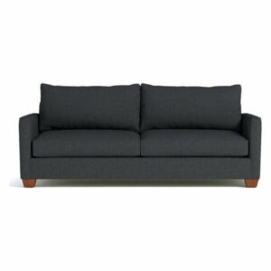 Tuxedo Queen Size Sleeper Sofa, Charcoal, Memory Foam Mattress