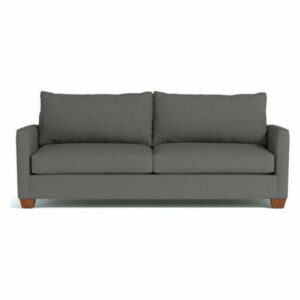 Tuxedo Queen Size Sleeper Sofa, Chromium, Deluxe Innerspring Mattress