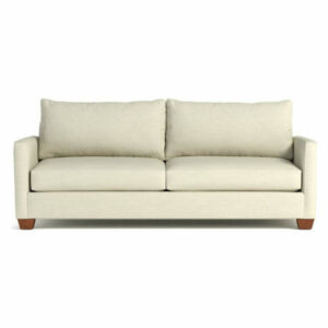 Tuxedo Queen Size Sleeper Sofa, Cream, Deluxe Innerspring Mattress