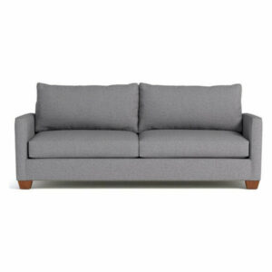 Tuxedo Queen Size Sleeper Sofa, Mountain Gray, Memory Foam Mattress