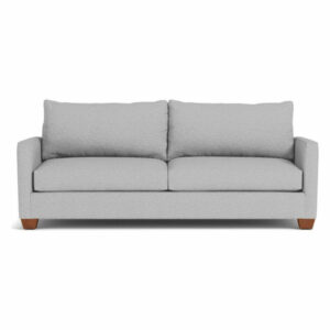 Tuxedo Queen Size Sleeper Sofa, Silver, Deluxe Innerspring Mattress