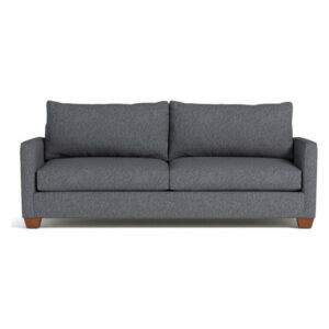 Tuxedo Queen Size Sleeper Sofa, Smoke, Memory Foam Mattress