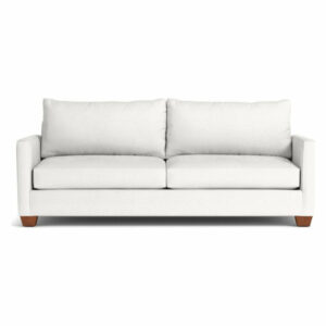 Tuxedo Queen Size Sleeper Sofa, Snowfall, Memory Foam Mattress