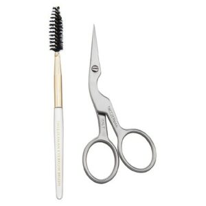 Tweezerman Brow Shaping Scissors & Brush - 1.0 ea