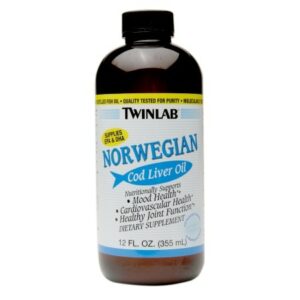 Twinlab Norwegian Cod Liver Oil Dietary Supplement Liquid - 12.0 fl oz