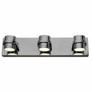 Twocan 3-Arm LED Bath Fixture, Polished Chrome Finish