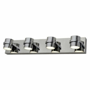 Twocan 4-Arm LED Bath Fixture, Polished Chrome Finish