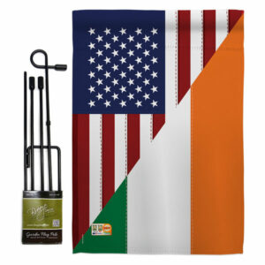 US Irish Friendship Flags of the World US Friendship Garden Flag Set