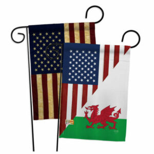 US Wales Friendship Flags of the World US Friendship Garden Flags Pack