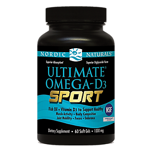 Ultimate Omega-D3 Sport - Fish Oil + Vitamin D3 - 1,000 MG (60 Softgels)