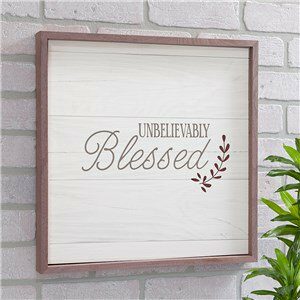 Unbelievably Blessed Wood Pallet Sign Wall Decor