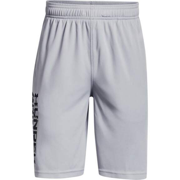 Under Armour Boys' Prototype 2.0 Wordmark Shorts 8.25 in Gray/Black, Large - Boy's Athletic Shorts at Academy Sports