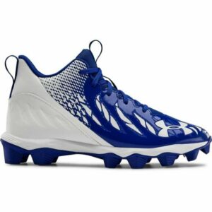 Under Armour Boys' Spotlight Franchise Football Cleats Team Royal/White, 4 - Youth Football at Academy Sports