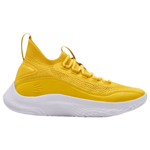 Under Armour Boys Under Armour Curry 8 - Boys' Grade School Basketball Shoes Yellow/White/White Size 04.0