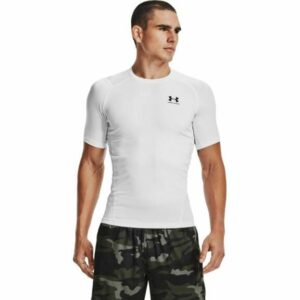 Under Armour Men's HeatGear Armour Comp Short Sleeve Top White, Large - Men's Athletic Performance Tops at Academy Sports