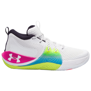 Under Armour Mens Joel Embiid Under Armour Embiid One - Mens Basketball Shoes White/Pink Surge/White Size 07.5