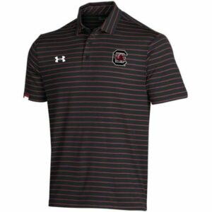 Under Armour Men's University of South Carolina Early Release Sideline Polo Shirt Black/Red, Small - NCAA Men's Tops at Academy Sports