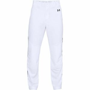 Under Armour Men's Utility Relaxed Piped Baseball Pants White/Black, Medium - Mens Baseball Bottoms at Academy Sports