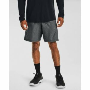 Under Armour Men's Woven Emboss Graphic Shorts 8 in Pitch Gray, X-Large - Men's Athletic Performance Bottoms at Academy Sports