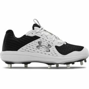 Under Armour Men's Yard Low MT Baseball Cleats Black/White, 9 - Adult Baseball at Academy Sports