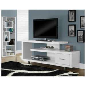 Unique Style Cappuccino Hollow-Core 60 TV Console Living Room Furnit