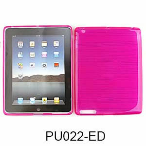 Unlimited Cellular Design Skin Case for Apple iPad 2 (PU Skin, Trans. Hot Pink)