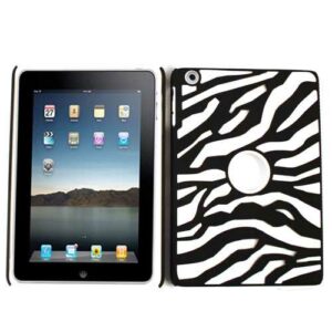 Unlimited Cellular Novelty Case for Apple iPad Mini (White Zebra on Black)