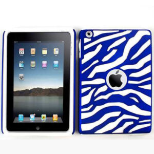 Unlimited Cellular Novelty Case for Apple iPad Mini (White Zebra on Blue)