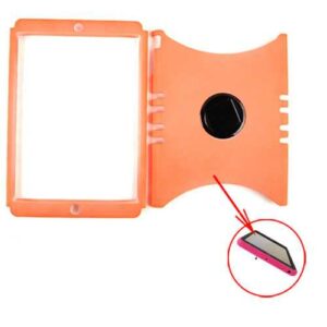 Unlimited Cellular Rocker Snap-On Case for Apple iPad Mini (Fluorescent Pearl Orange)