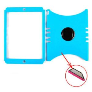 Unlimited Cellular Rocker Snap-On Case for Apple iPad Mini (Fluorescent Solid Light Blue)
