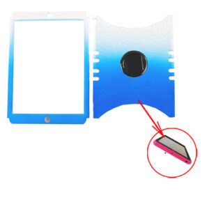Unlimited Cellular Rocker Snap-On Case for Apple iPad Mini (Leather Fiinish White/Blue Egg Crack)