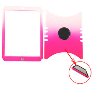 Unlimited Cellular Rocker Snap-On Case for Apple iPad Mini (Leather Fiinish White/Pink Egg Crack)