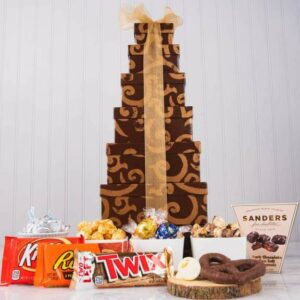 Unlimited Sweets Snack Gift Tower | Gourmet Gift Baskets by GiftBasket.com